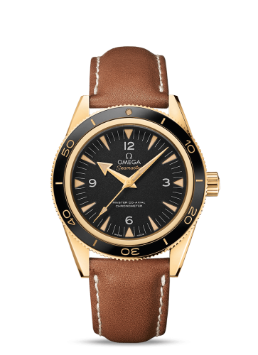 Omega Seamaster 300 Master Co-Axial Yellow Gold / Black / Strap
